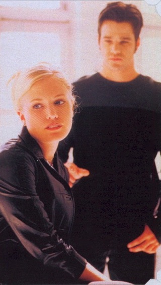 candid0009.jpg - Terri with Nathaniel Marston (Eddie, ATWT) (Photo by Greg Weiner)