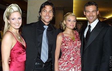 candid0103.jpg - Terri with Mark Collier (Mike, ATWT), Jessica Dunphy (Alison, ATWT) and Grayson McCouch (Dusty, ATWT) at the 30th Daytime Emmy Awards on May 16, 2003