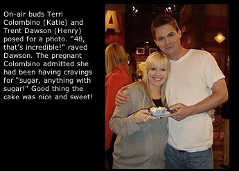 candid0117.jpg - Terri with Trent Dawson (Henry, ATWT) on the set of ATWT for the show's 48th anniversary on April 2, 2004.