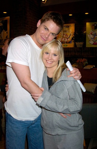 candid0119.jpg - Terri with Trent Dawson (Henry, ATWT) on the set of ATWT for the show's 48th anniversary on April 2, 2004.