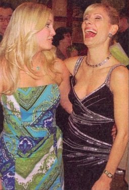 candid0126.jpg - Terri with Kelley Menighan Hensley (Emily, ATWT) at the ATWT 49th Anniversary Party on March 30, 2005
