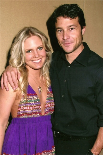 candid0150.jpg - Terri with Mark Collier (Mike, ATWT) at a fan event on April 22, 2006 (Photo by Steven Bergman)