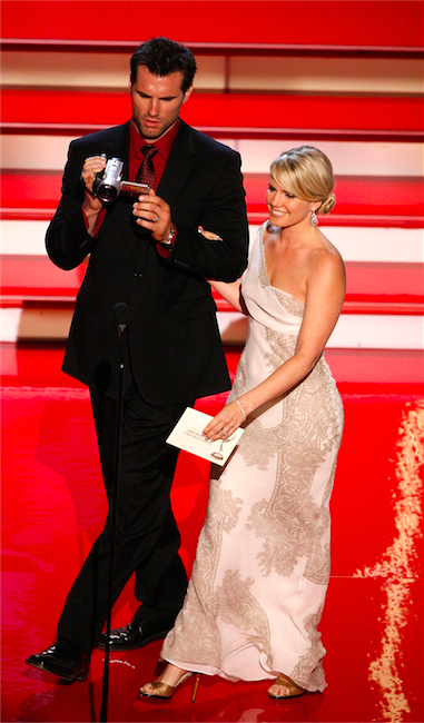 candid0193.jpg - Austin Peck (Brad, ATWT) with Terri at the 34th Annual Daytime Emmy Awards held at the Kodak Theatre on June 15, 2007 in Hollywood, California.