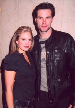 candid0238.jpg - Terri and Austin Peck (Brad, ATWT) at the 7th Annual WorkShop Theatre Company 'Red To Black' benefit at the Zipper Factory Theatre, New York City on October 29, 2007