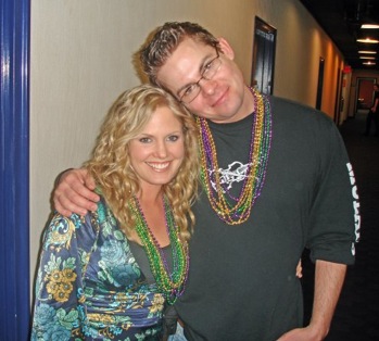 candid0257.jpg - Terri with Trent Dawson (Henry, ATWT) at the ATWT studios in February 2008. Photo from www.trentdawson.com