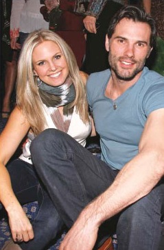 candid0375.jpg - Terri with Austin Peck at the As The World Turns Fan Club Luncheon,  Marriott Marquis Hotel, New York City, on April 17, 2010 (Photo by Steven Bergman)
