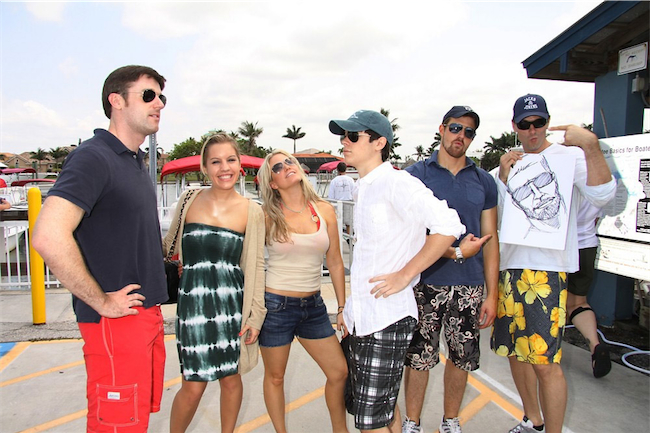 candid0538.jpg - Terri with Tom Degnan, Kristen and Eddie Alderson,  Josh Kelly and Austin Peck at SWSL Soapfest Charity Weekend on May 14, 2011 (Photo by Sue Coflin/Max Photos)