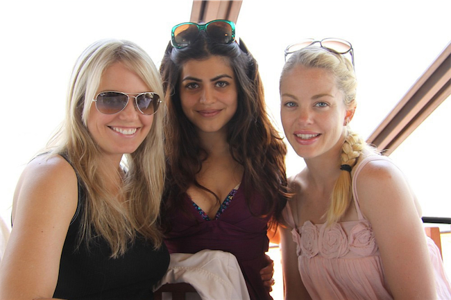 candid0556.jpg - Terri with Shenaz Treasury and Bree Williamson at the Cruisin' & Schmoozin' with the Stars on the Marco Island Princess sightseeing tour of Marco Island for SWFL Soapfest Charity Weekend on May 15, 2011  (Photo by Sue Coflin/Max Photos)
