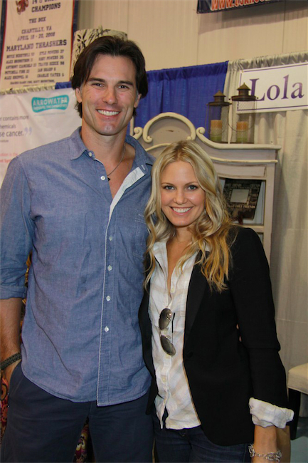 candid0599.jpg - Terri with Austin Peck at the Great Big Home Show in Waldorf, Maryland on October 16, 2011