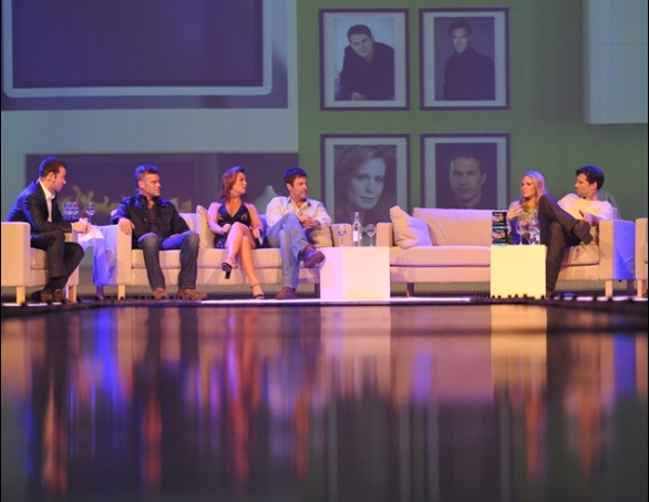 candid0645.jpg - Terri with other castmembers at the Farewell As The World Turns event in Amsterdam on February 18, 2012 (Photo by Arend Spaans)