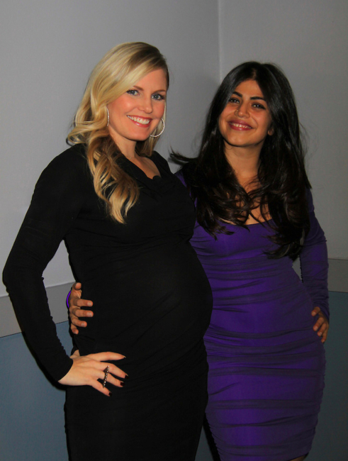 candid0671.jpg - Terri with Shenaz Treasury at the premiere of "Excuse Me For Living" on October 12, 2012 at AMC Loews Village 7, New York City (photo by Sue Coflin/Max Photos)