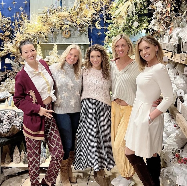 candid0820.jpg - Terri with Nancy Yoon, Ali Carr, Kerstin Lindquist, and Jennifer Coffey in November 2023 - courtesy of Terri's Instagram page 