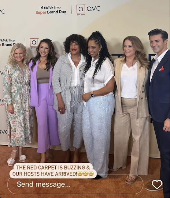 candid0834.png - Terri with her QVC colleagues in May 2025 - courtesy of Terri's Instagram page