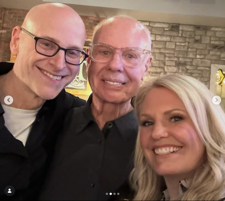 candid0844.png - Terri with David Markstein and Peyton Kelley in March 2026 - courtesy of Terri's Instagram page