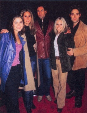 artie0001.jpg - Terri and Artie with Kristina Sisco (ex-Abigail, ATWT), Carolyn Heft and Paul Leyden (ex-Simon, ATWT) at the grand opening party at Planet Hoollywood Times Square in November 2000