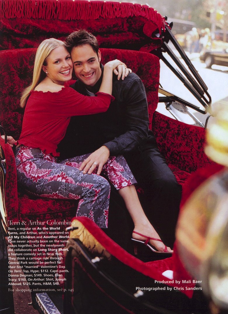 artie0029.jpg - Terri and Artie in ROSIE magazine, February 2002 (Photo by Chris Sanders)