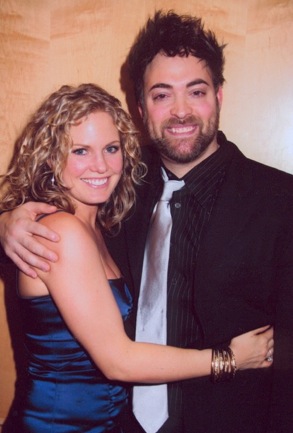 artie0054.jpg - Terri with Artie at a benefit on March 8, 2008 (Photo by Steven Bergman)