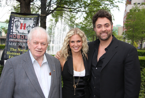 artie0055.jpg - Terri with Charles Durning and Artie at the Opening Night of the 3rd annual Hoboken International Film Festival on May 30th, 2008 (Photo by Steven Bergman)