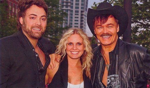 artie0056.jpg - Terri and Artie with the Village People's Randy Jones at the Opening Night of the 3rd annual Hoboken International Film Festival on May 30th, 2008 (Photo by Sue Coflin)