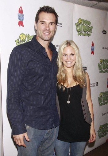 austin0179.jpg - Terri with Austin at the 24th Annual Broadway Cares/Equity Fights AIDS Flea Market and Grand Auction held in Shubert Alley, New York City on September 26, 2010