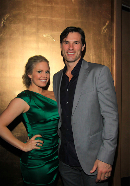 austin0332.jpg - Terri with Austin at a get together with actors from One Life To Live and As The World Turns at Noir on May 9, 2013 in New York City, New York (photo by Sue Coflin/Max Photos)
