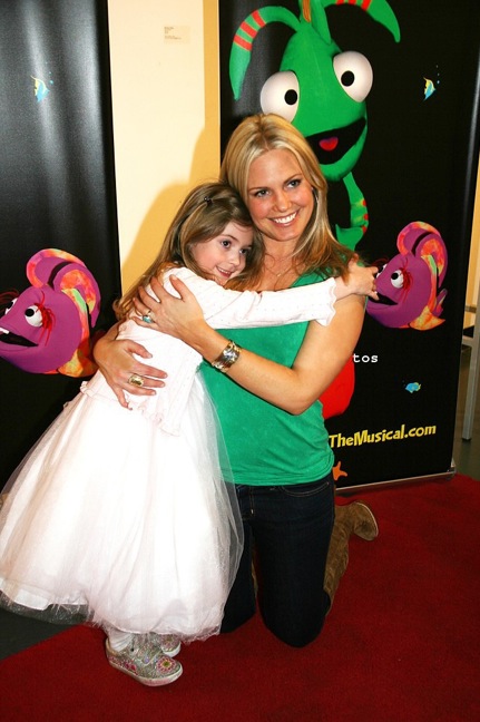 children0026.jpg - Terri and daughter Julia at the opening night of ImaginOcean on March 31, 2010 at New World Stages, New York City, New York (Photo by Sue Coflin)