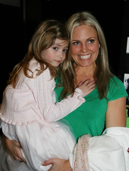 children0027.jpg - Terri and daughter Julia at the opening night of ImaginOcean on March 31, 2010 at New World Stages, New York City, New York (Photo by Sue Coflin)