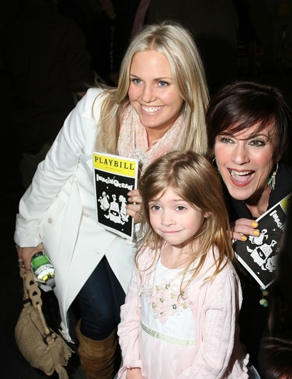 children0032.jpg - Terri with her daughter Julia and Colleen Zenk at the opening night of ImaginOcean on March 31, 2010 at New World Stages, New York City, New York (Photo by Sue Coflin)