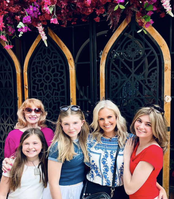 children0100.png - Terri with her mother and her daughters on Mother's Day 2025 - courtesy of Terri's Instagram page