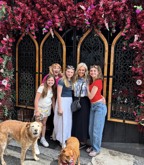 children0101.png - Terri with her mother and her daughters on Mother's Day 2025 - courtesy of Terri's Instagram page