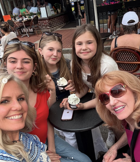 children0102.png - Terri with her mother and her daughters on Mother's Day 2025 - courtesy of Terri's Instagram page  