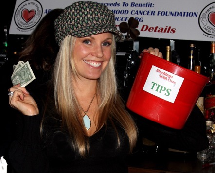 t0625n.jpg - Terri at the Stockings with Care 2011 Holiday Drive - Celebrity Bartending Event on November 16, 2011 at the Hudson Station Bar & Grill in New York City